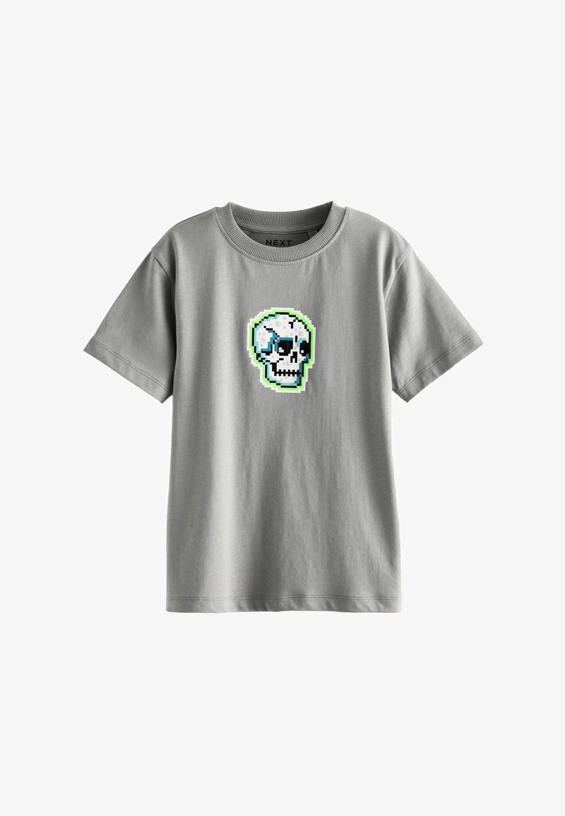 Next SHORT SLEEVE GRAPHIC STANDARD - T-shirt print - grey skull