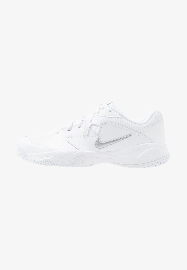 COURT LITE 2 - Chaussures de tennis toutes surfaces - white/meallic silver