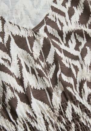 Cellbes of Sweden, JERSEY DRESS WITH SMOCKING - Jerseykjole - brown patterned