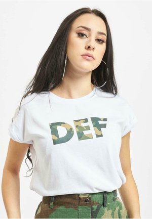 DEF SIGNED - Tricou cu imprimeu - white