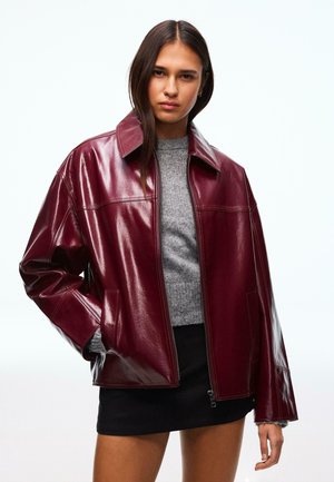 TRUCKER - Giacca in similpelle - red