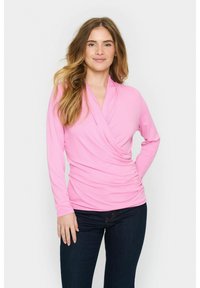 Saint Tropez VIGGASZ WRAP - Top s dlhým rukávom - fuchsia pink