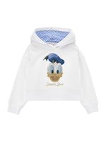 MONNALISA - Donald Duck Cropped Short Set - Whiteo