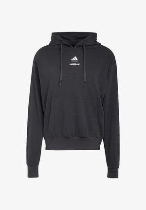 adidas Performance LES MILLS GRAPHIC - Majica s kapuljačom - black