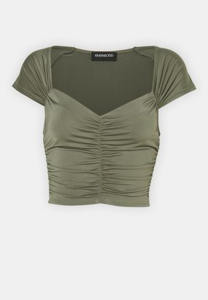 Even&Odd Basic T-shirt - khaki