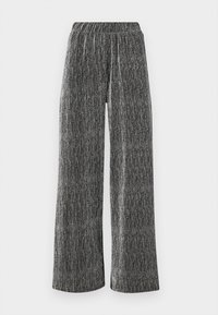 SLFANITA TINNI RELAXED - Pantaloni - black/silver