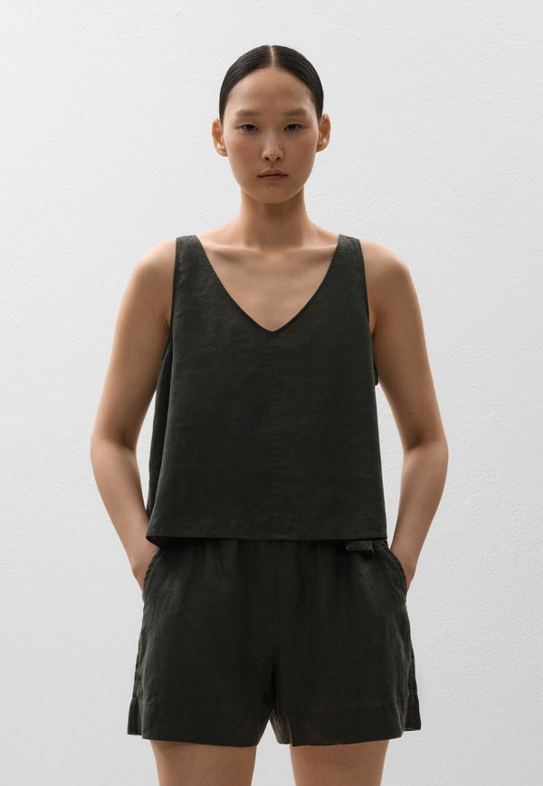 LINEN V-NECK - Bluse