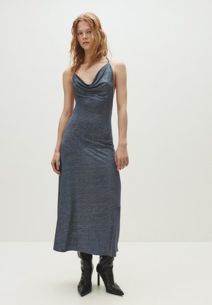 SHIMMERY DRAPED - MIDI - Koktélruha / Partiruha - grey