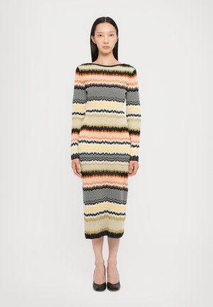 LONG DRESS - Svetríkové šaty - multi-coloured