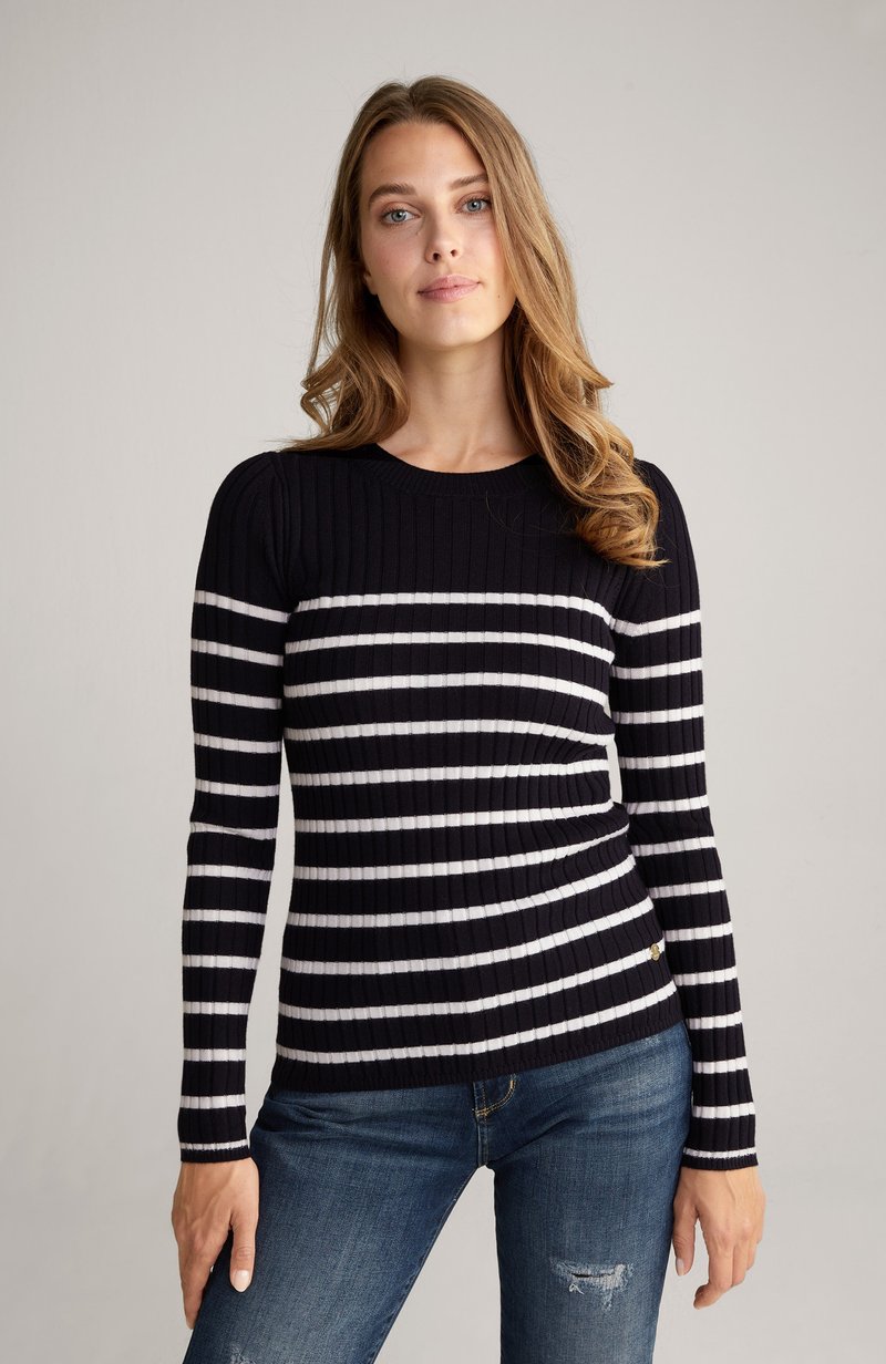 JOOP! Jumper navy/weiß gestreift/dark blue Zalando.de