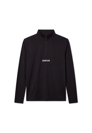 Calvin Klein, ZIP SPORT - Μπλούζα με μακριά μανίκια - black