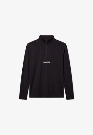 Calvin Klein, ZIP SPORT - Μπλούζα με μακριά μανίκια - black