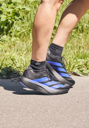 ADIZERO EVO SL W - Road running shoes - core black/lucid blue/iron