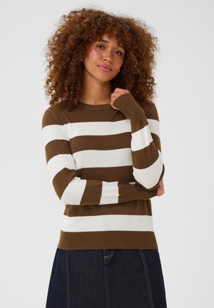 Kaffe, KALIZZA STRIPED - Pullover - carafe chalk wide stripe