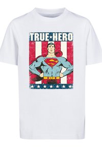 F4NT4STIC DC COMICS SUPERMAN TRUE HERO SUPERHELD - T-Shirt print - white