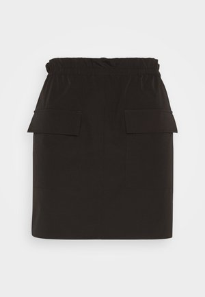 Noisy May, NMKIRBY PAPERBAG SHORT SKIRT - Miniszoknya - black