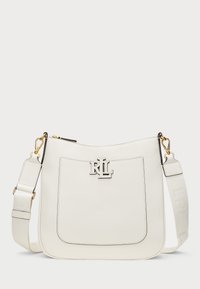 PEBBLED LEATHER LARGE CAMERYN CROSSBODY - Taška s příčným popruhem - soft white