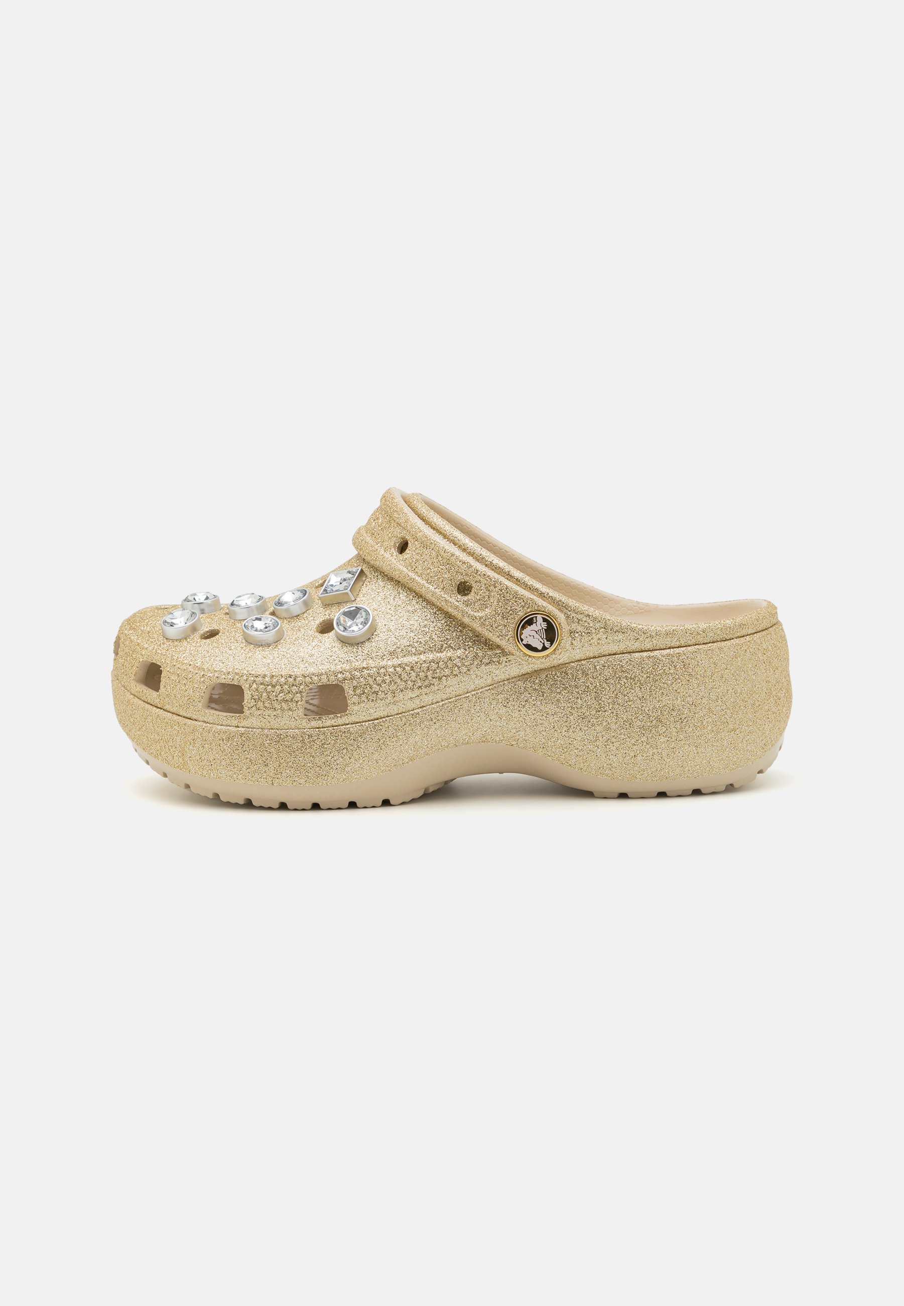 Crocs PLATFORM GLITTER Heeled mules gold/gold-coloured