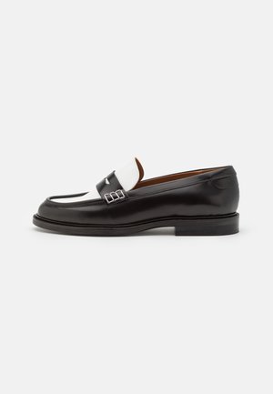 Loafers - black/white