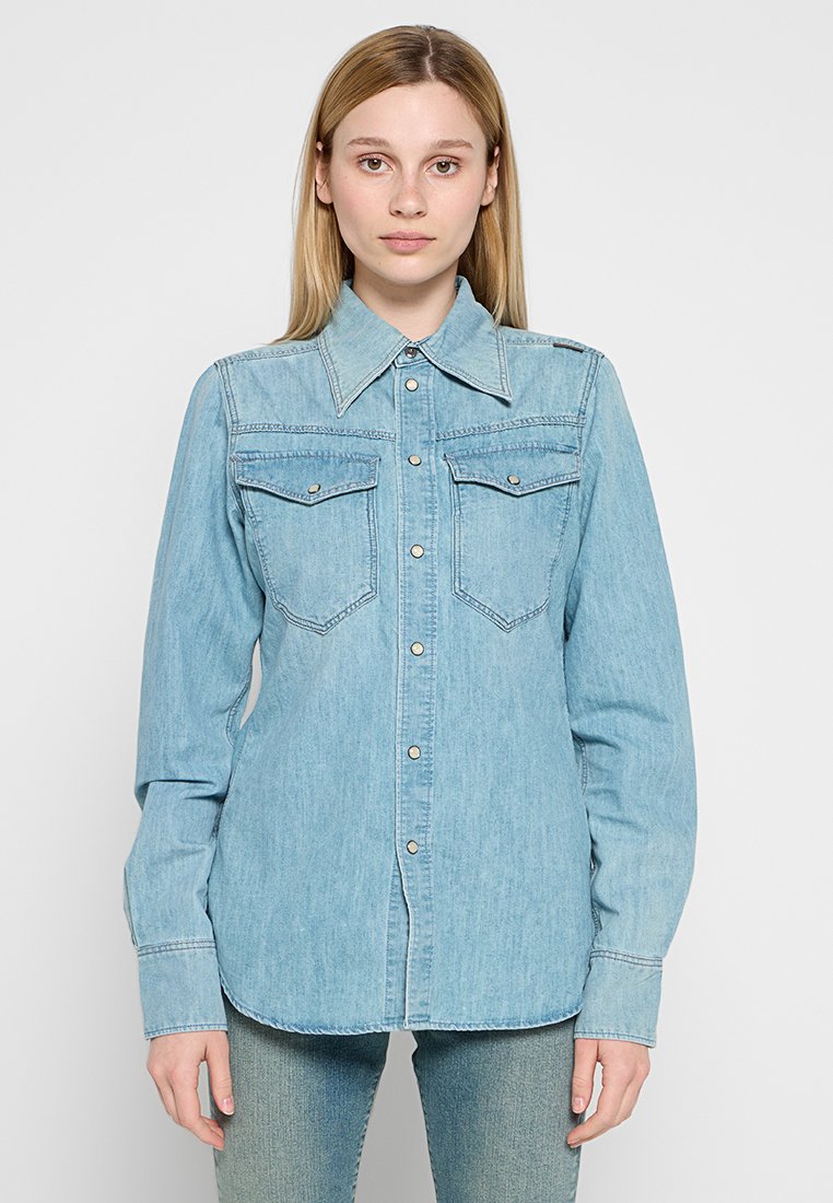 G-Star Overhemdblouse blauw G-Star Overhemdblouse blauw