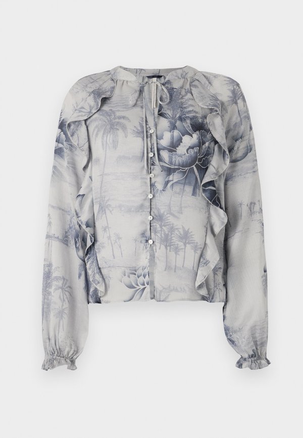 NEW JOSETTE - Button-down blouse - indigo tropical2