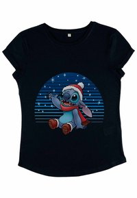 Henry Tiger LILO & STITCH SNOWING STITCH - T-shirt med print - navy blue