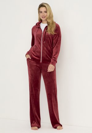 TWO SECTION SET - Trainingspak - wine red   silver