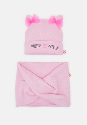 PULL ON HAT AND SNOOD SET - Šála - pink