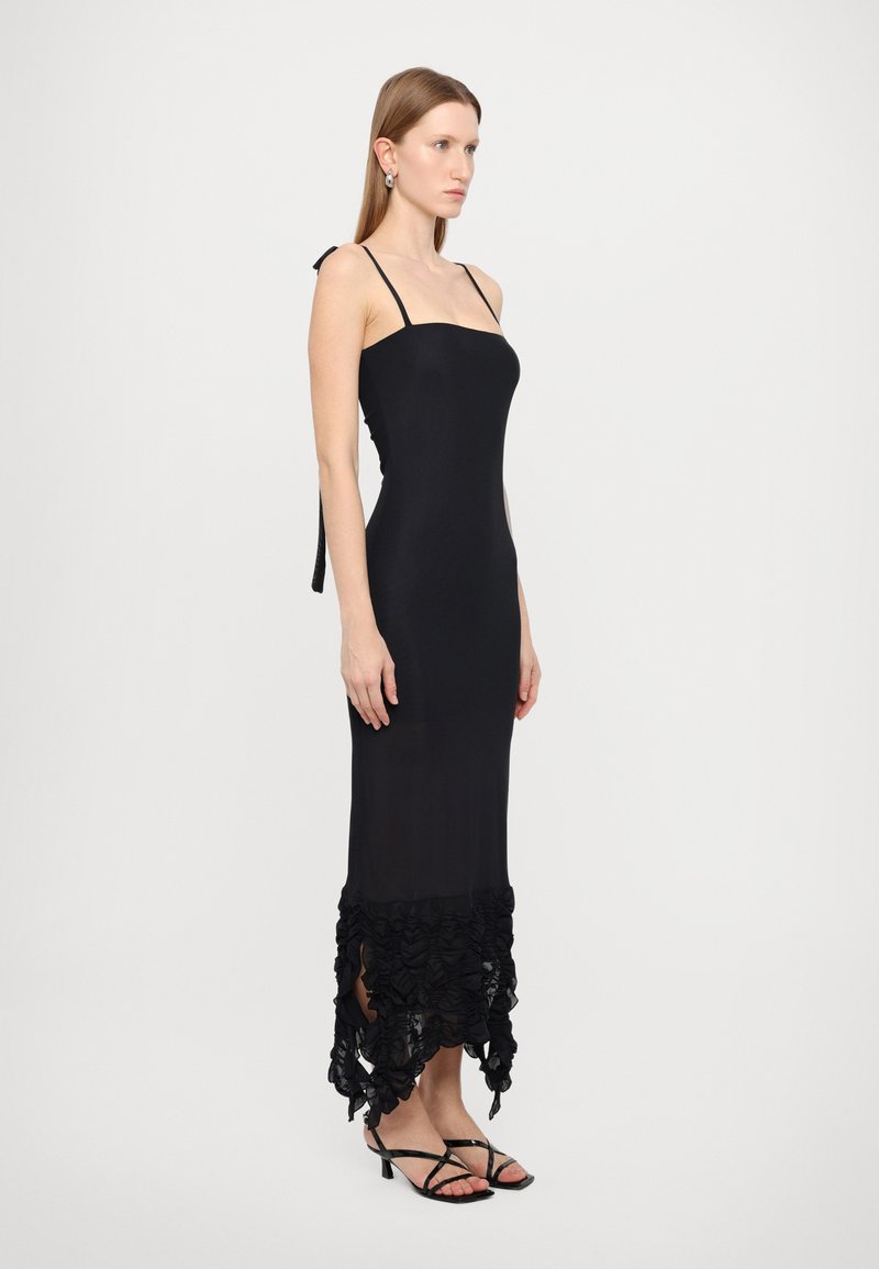 jersey long sleeve dress Ulla Johnson | Women's Amari Jersey in Round Neck Long Sleeve Maxi Dress Size XL | Evening Dress | Wedding Guest Dresses