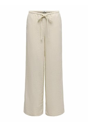 JDY, HOSE MIT WEITEM BEINSCHNITT JDYCARA WEITER BEINSCHNITT HOSE MIT WEITEM - Pantalon classique - oatmeal