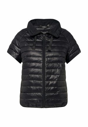 Ulla Popken, CAP SLEEVE QUILTED VEST - Chaqueta de invierno - black