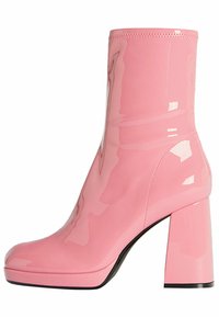 Bershka Botines de tacón - pink