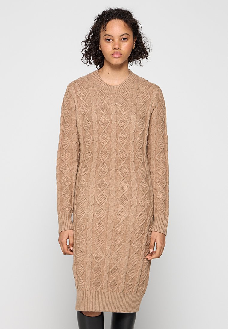Apart Gebreide jurk camel Apart Gebreide jurk camel