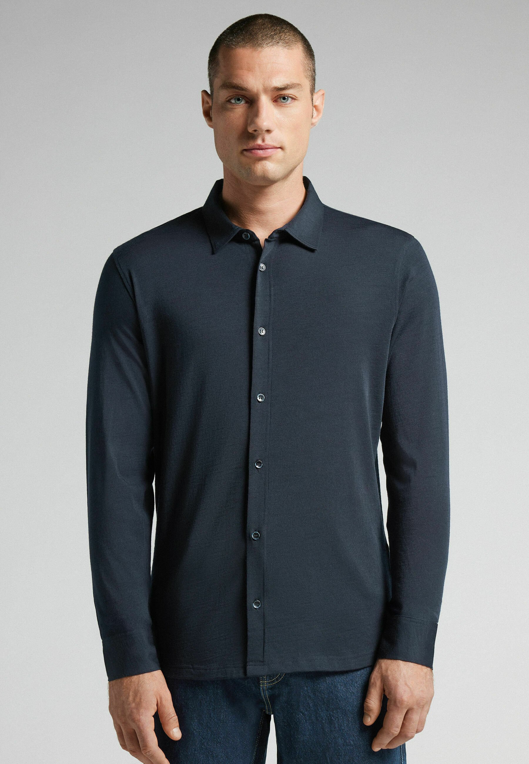 IUMAN Intimissimi Uomo Camicia blue/blu scuro Zalando