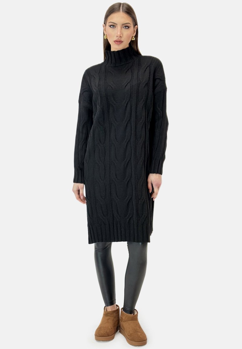Elara Strickkleid - schwarz