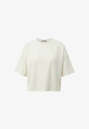QS, T-SHIRT - T-shirt basic - creme