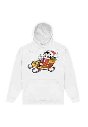 BETTY BOOP CHRISTMAS SLEIGH - Kapuzenpullover - arctic white