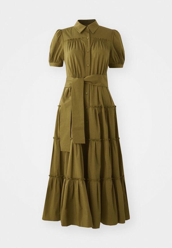 QUEENA DRESS - Shirt dress - dark olive2
