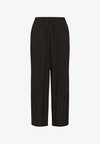 WIDE - Pantalon classique - black coffee