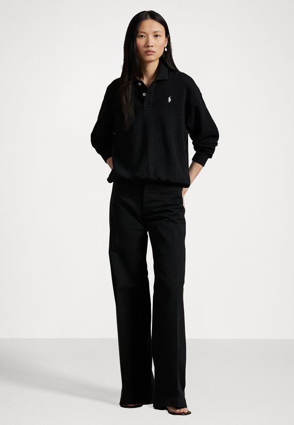 LIGHTWEIGHT FLEECE LONG SLEEVE POLO - Long sleeved top2