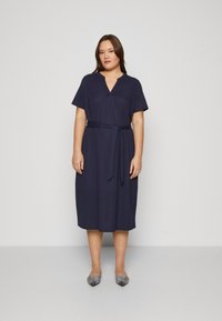 Vero Moda Curve - VMCJENNY DRESS  - Jerseykleid - navy blazer Thumbnail-Bild 1