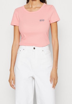 T-shirt basic - mottled apricot