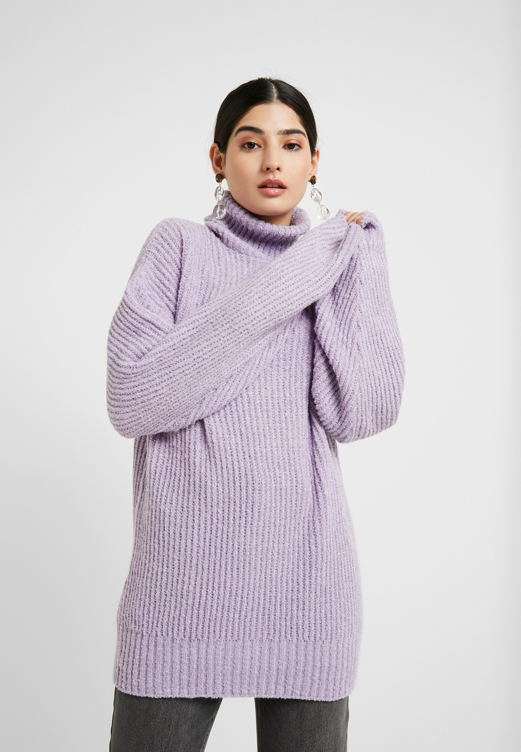 Missguided Petite ROLLNECK OVERSIZED JUMPER Trui lilac Missguided Petite ROLLNECK OVERSIZED JUMPER Trui lilac