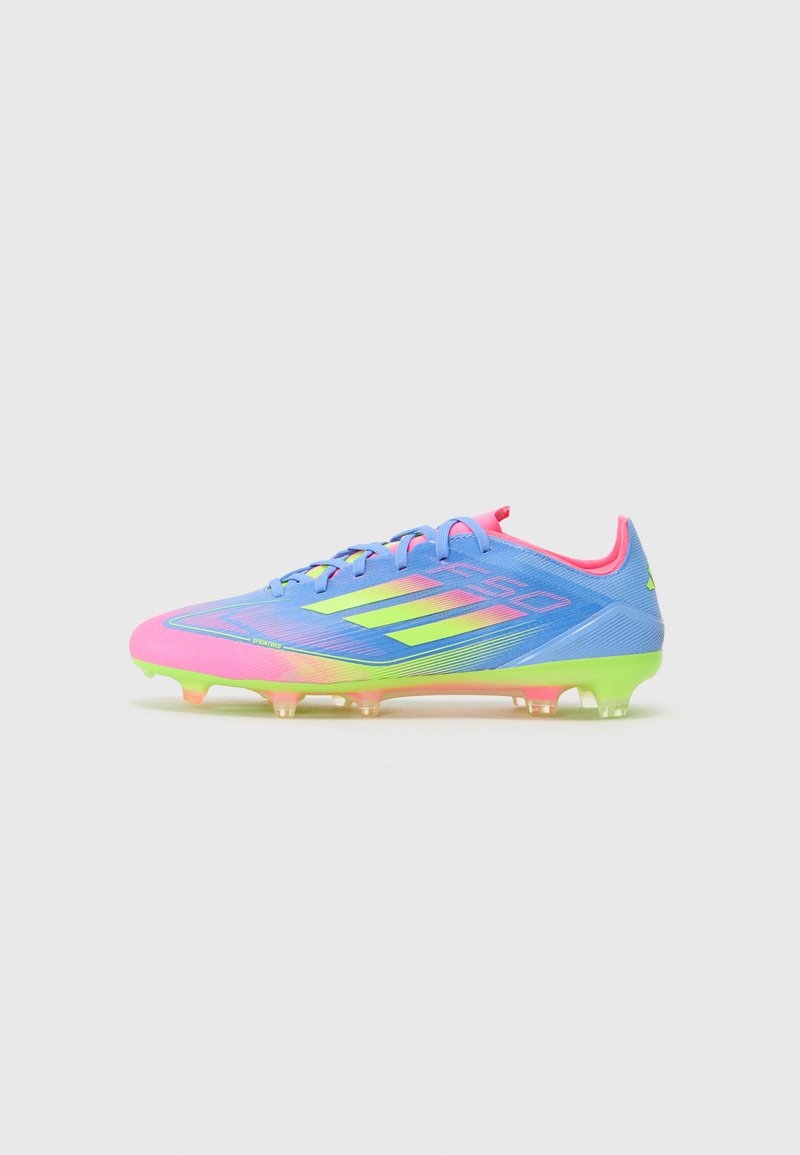 adidas Performance - F50 PRO FIRM GROUND - Moulded stud football boots - blue fusion/lucid lemon/lucid pink, Enlarge