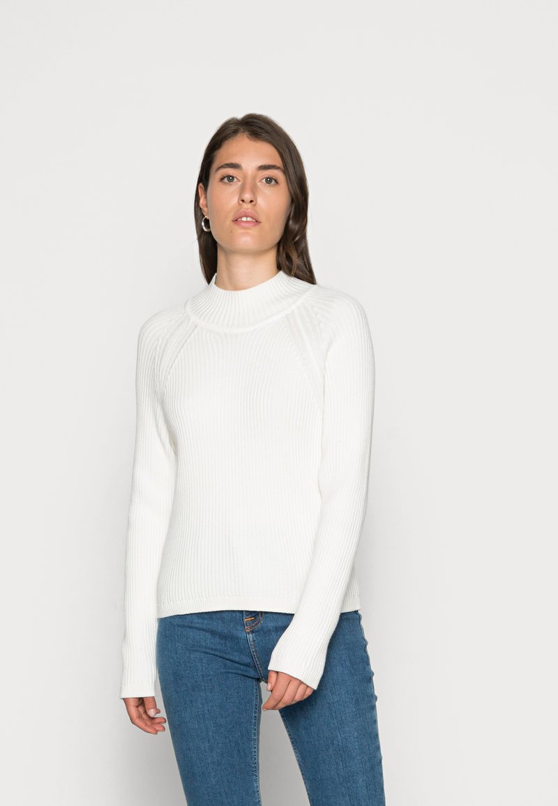 Damen Strickjacken | edc by Esprit MOCKNECK Strickpullover off white/offwhite - NI40671 Damen Strickjacken | edc by Esprit MOCKNECK Strickpullover off white/offwhite - NI40671