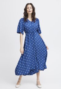 Fransa FRKamma - Maxikleid - beaucoup blue aop ms e