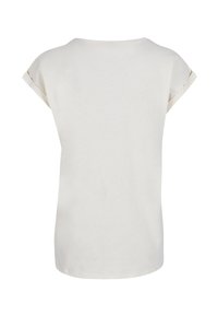 White short-sleeve t-shirt with a round neckline, soft fabric, relaxed fit, and rolled sleeves. No patterns or graphics present.