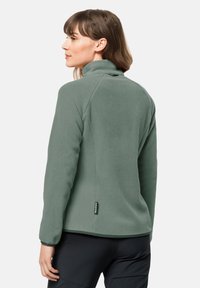 Jack Wolfskin MOONRISE FULL ZIP W - Giacca in pile - picnic green