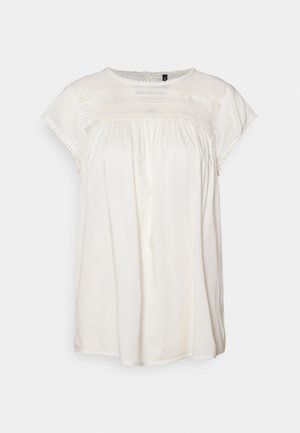 VMDEBBIE PLEAT - T-shirt imprimé - snow white