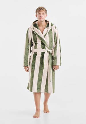 STRIPE - Dressing gown - khaki